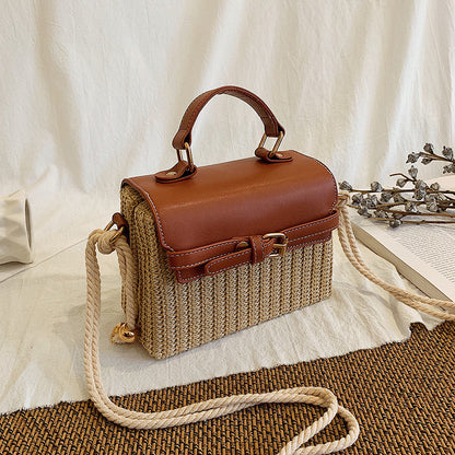 Handwoven Rattan Handbag