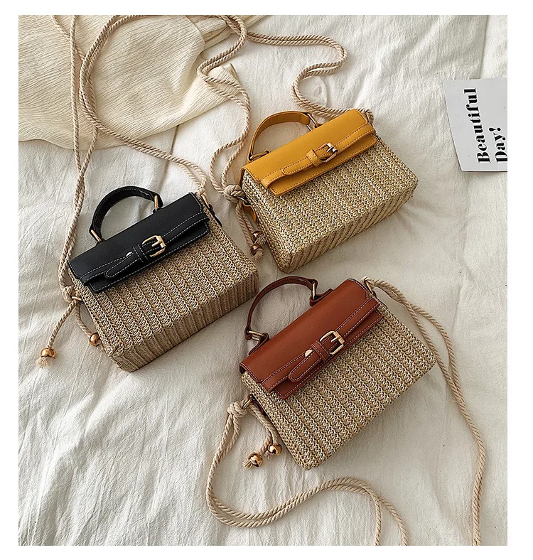 Handwoven Rattan Handbag