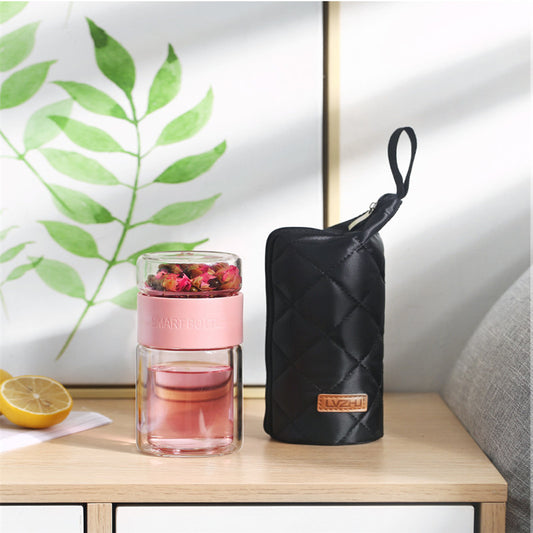 AuraCup – Portable Tea Bottle with Case