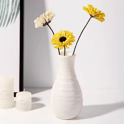 Nordic Plastic Vase – Modern Flower Pot