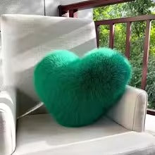 Soft Fox Plush Heart Pillow – Creative Décor