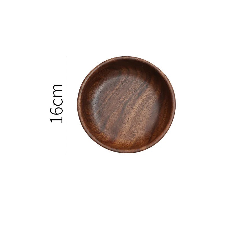 Solid Wood Walnut Boat Bowl