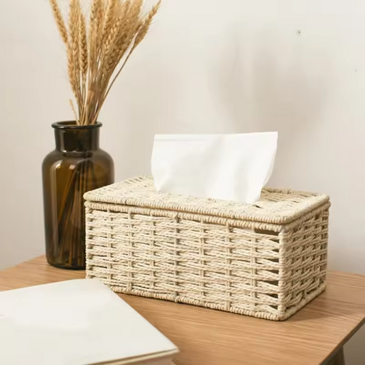 Rattan Tissue Box – Vintage Napkin Holder