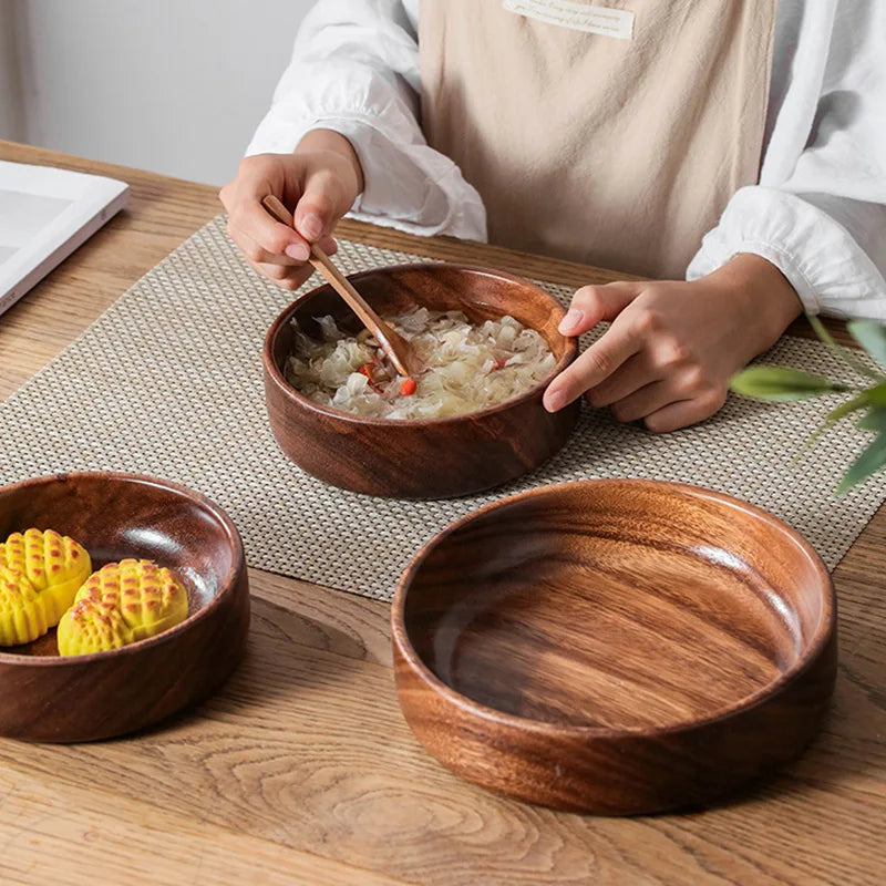 Solid Wood Walnut Boat Bowl