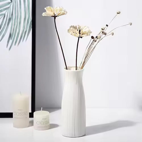 Nordic Plastic Vase – Modern Flower Pot